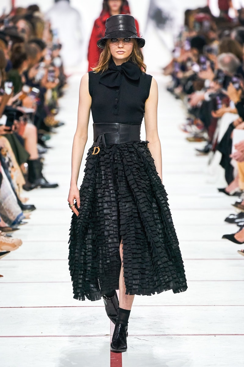 Dior Fall/Winter 2019 Paris Fashion Week Runway Collection Maria Grazia Chiuri Best Looks PFW Fall Winter 2019 FW19 Archive Saddle Bag Yves Saint Laurent Robin Morgan Miss Dior Dress 