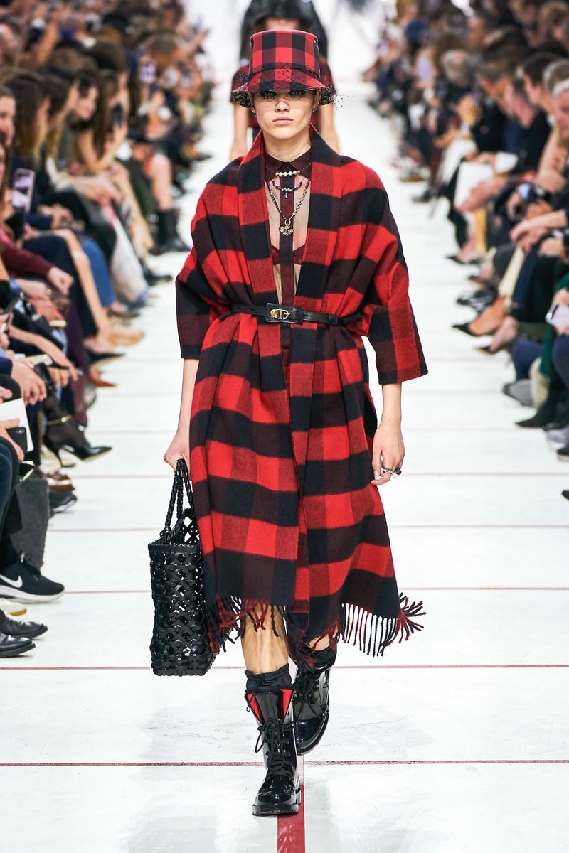Dior Fall/Winter 2019 Paris Fashion Week Runway Collection Maria Grazia Chiuri Best Looks PFW Fall Winter 2019 FW19 Archive Saddle Bag Yves Saint Laurent Robin Morgan Miss Dior Dress 