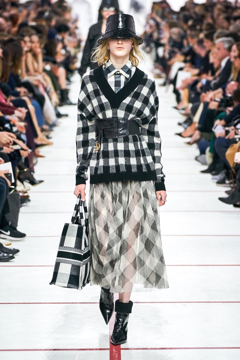 Dior Fall/Winter 2019 Paris Fashion Week Runway Collection Maria Grazia Chiuri Best Looks PFW Fall Winter 2019 FW19 Archive Saddle Bag Yves Saint Laurent Robin Morgan Miss Dior Dress 