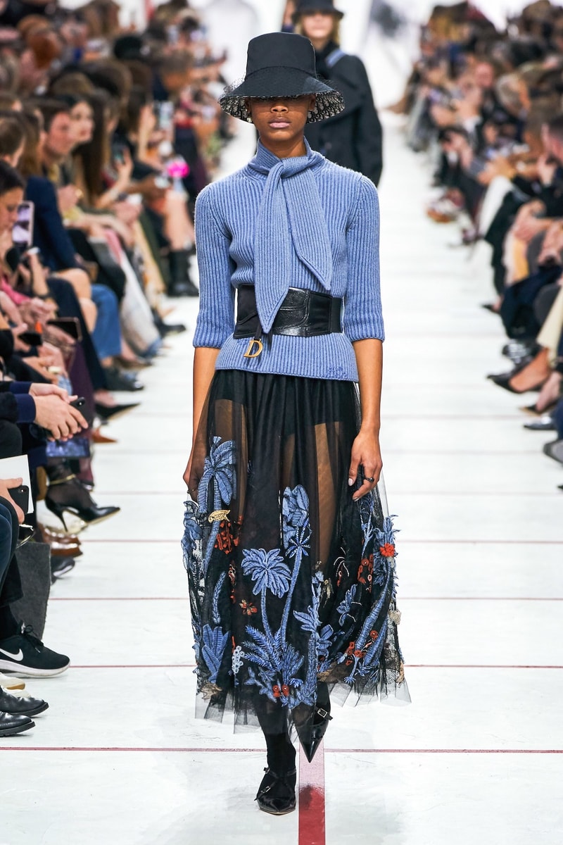 Dior Fall/Winter 2019 Paris Fashion Week Runway Collection Maria Grazia Chiuri Best Looks PFW Fall Winter 2019 FW19 Archive Saddle Bag Yves Saint Laurent Robin Morgan Miss Dior Dress 