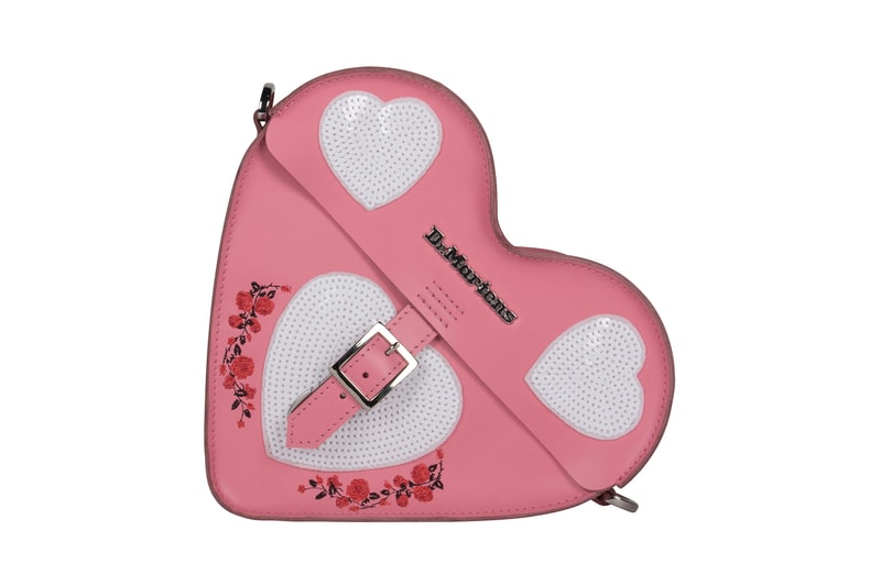 Dr. Martens Valentine's Day Rebel Heart Boots Shoes Satchel Bag Pink Black 
