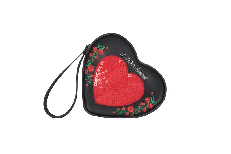 Dr. Martens Valentine's Day Rebel Heart Boots Shoes Satchel Bag Pink Black 