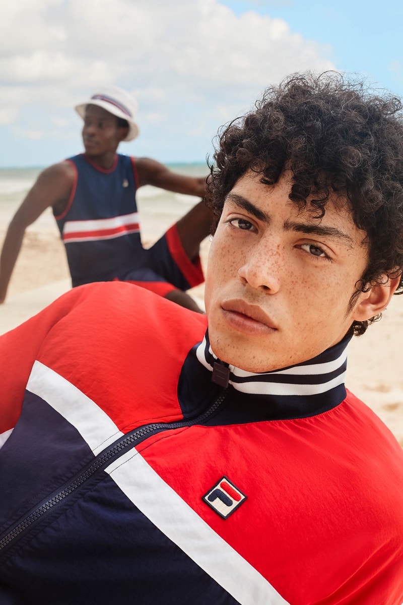 FILA Spring Summer 2019 Collection Lookbook Jacket Red Navy