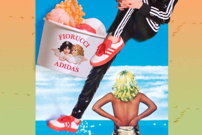 Fiorucci x adidas Originals Collection Vinyl Pants Black Samba Rose Red Pink