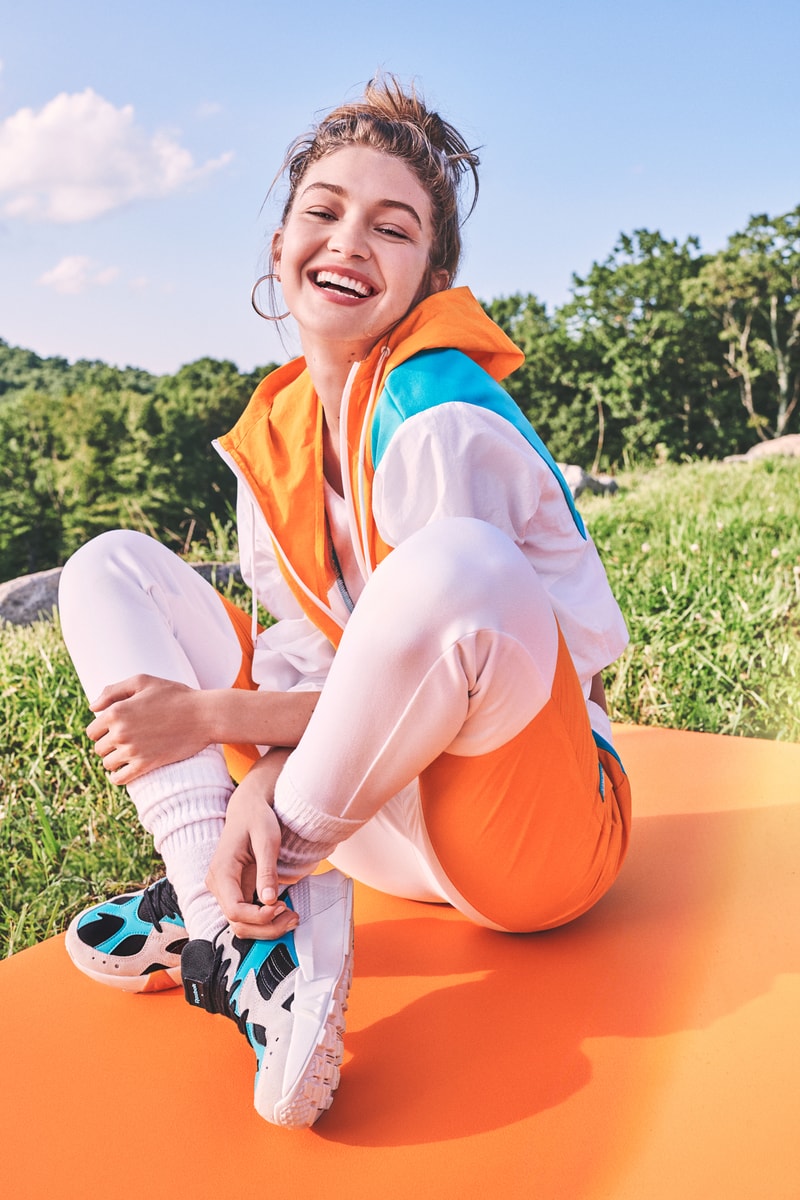 Gigi Hadid x Reebok Spring Summer 2019 Collection Track Jacket Pants White Aztrek Black