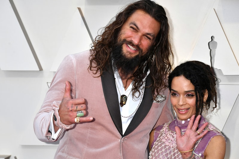 jason momoa pink fendi scrunchie hair accessories aquaman oscars academy awards
