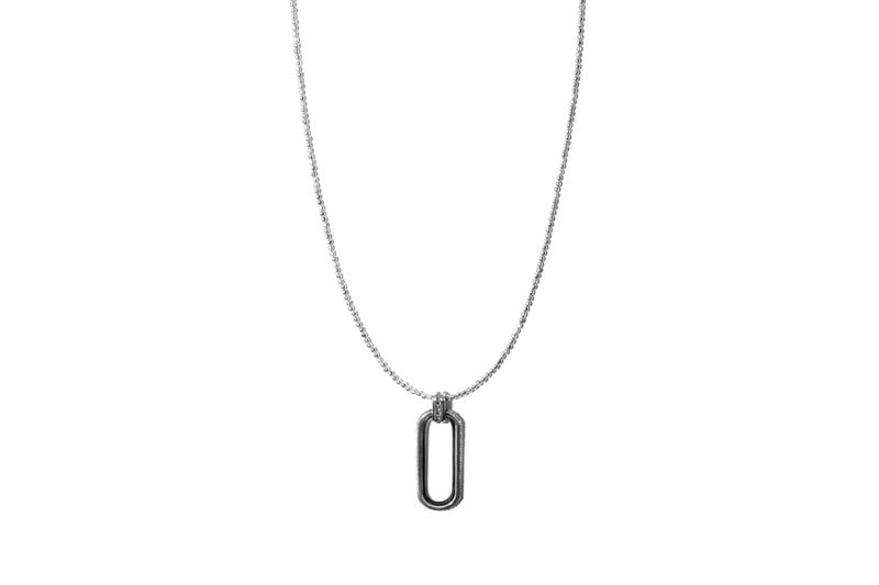 John Elliott x M.A.R.S Jewelry Collection Square Beaded Necklace Silver