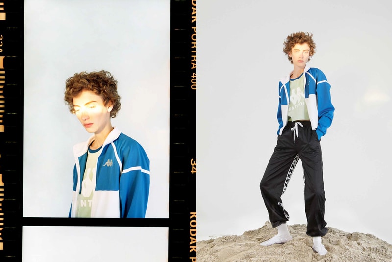 Kappa Kontroll Spring Summer 2019 Collection Lookbook Jacket Blue White Pants Black