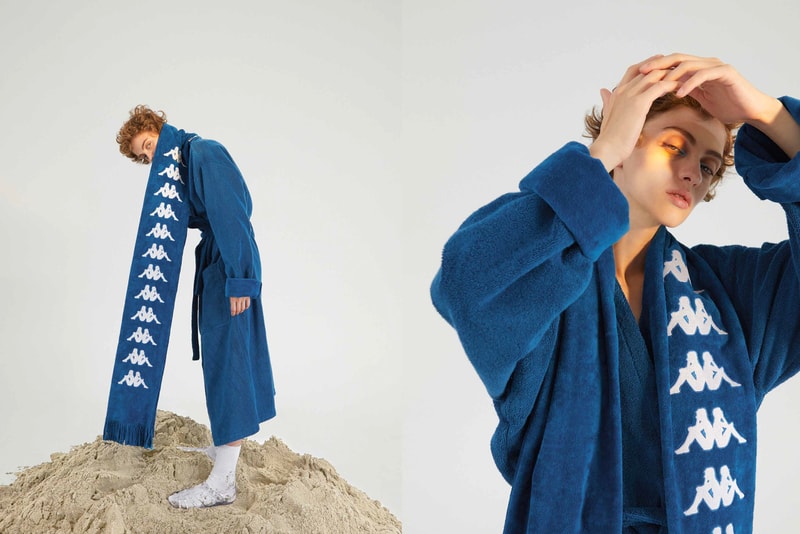 Kappa Kontroll Spring Summer 2019 Collection Lookbook Logo Robe Scarf Blue