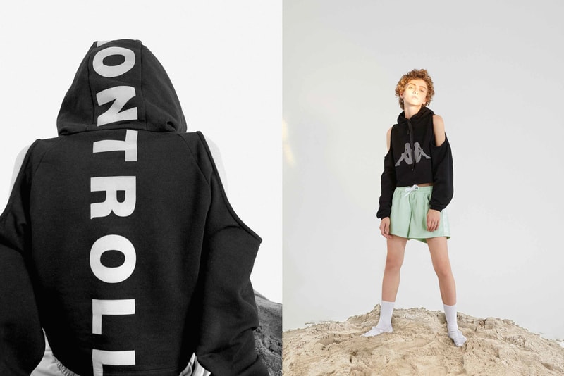 Kappa Kontroll Spring Summer 2019 Collection Lookbook Jacket Black Shorts Green