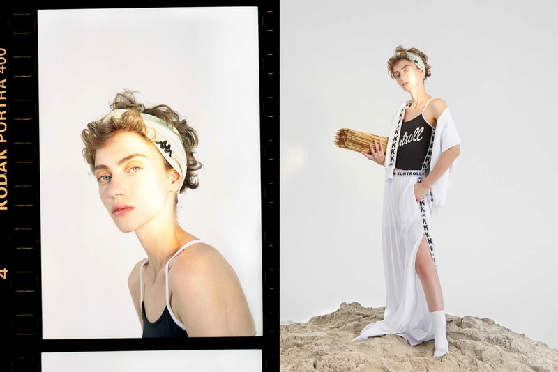 Kappa Kontroll Spring Summer 2019 Collection Lookbook Bodysuit Black Skirt White