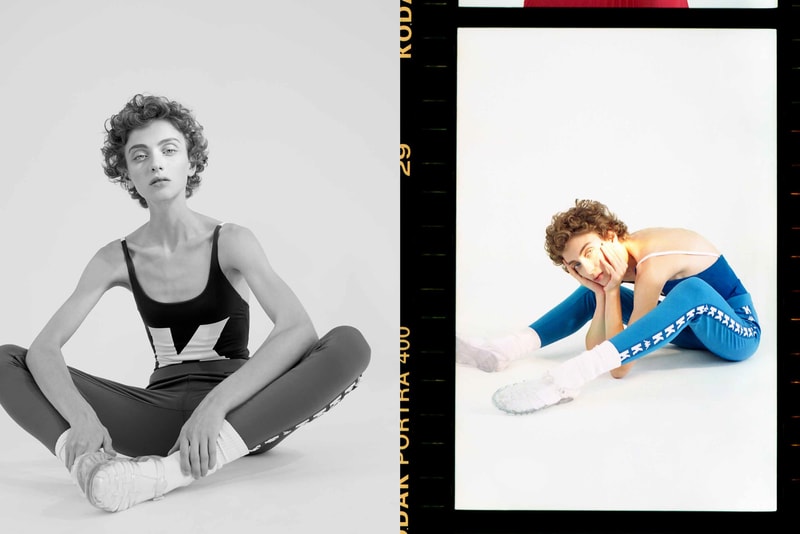 Kappa Kontroll Spring Summer 2019 Collection Lookbook Bodysuit Black Sweatpants Blue
