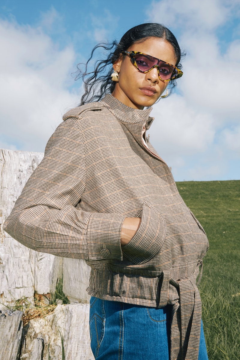 Karen Walker Fall Winter 2019 Lookbook Jacket Tan