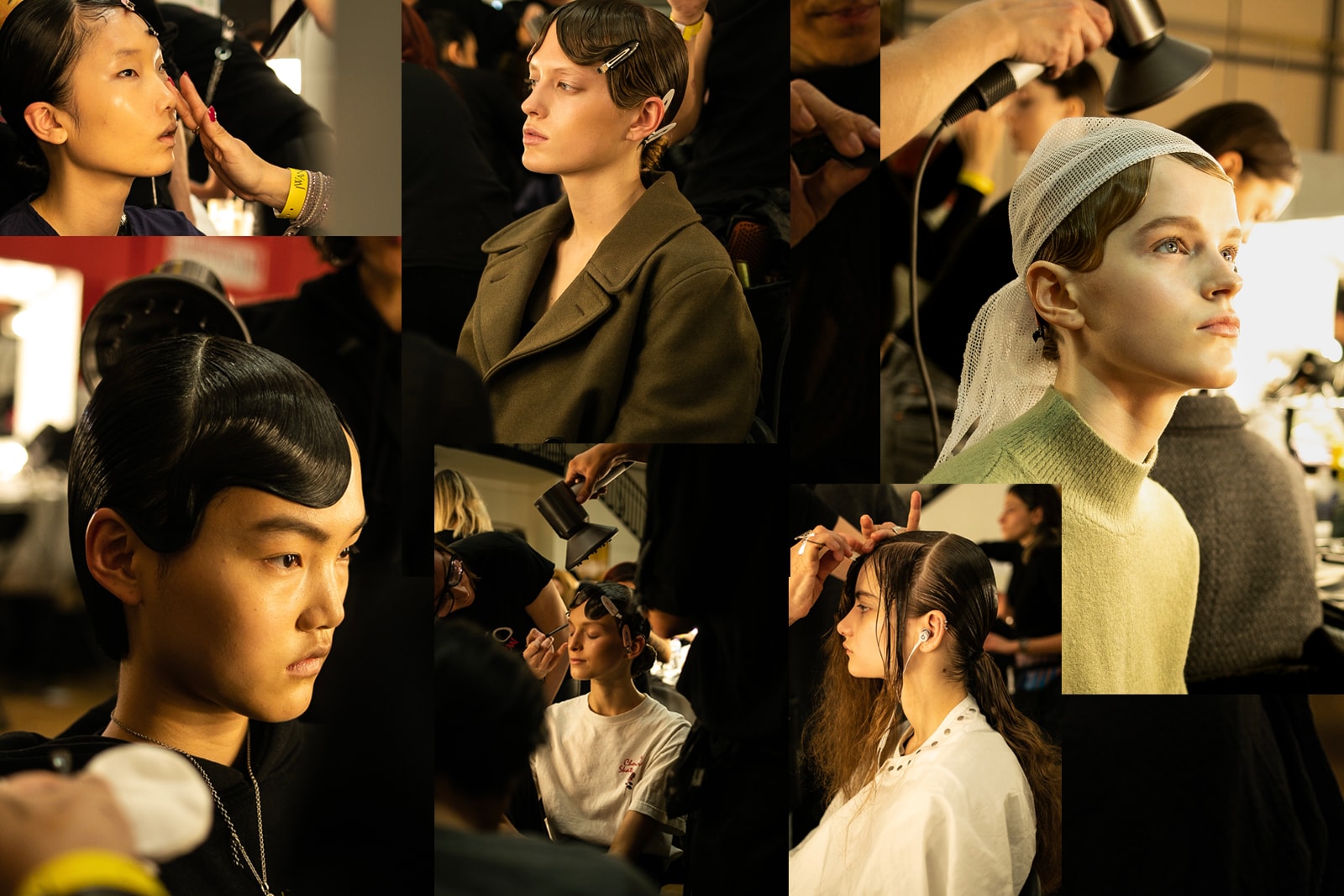 Ashley Williams London Fashion Week Backstage Fw19 Fall Winter 2019 Yellow Cat Sweater Purple Bows