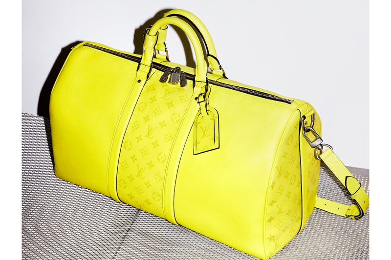 Cop Louis Vuitton's New Colorful Monogram Bags Backpack Suitcase Travel Keepall Yellow Blue LV Pattern Print Accessories