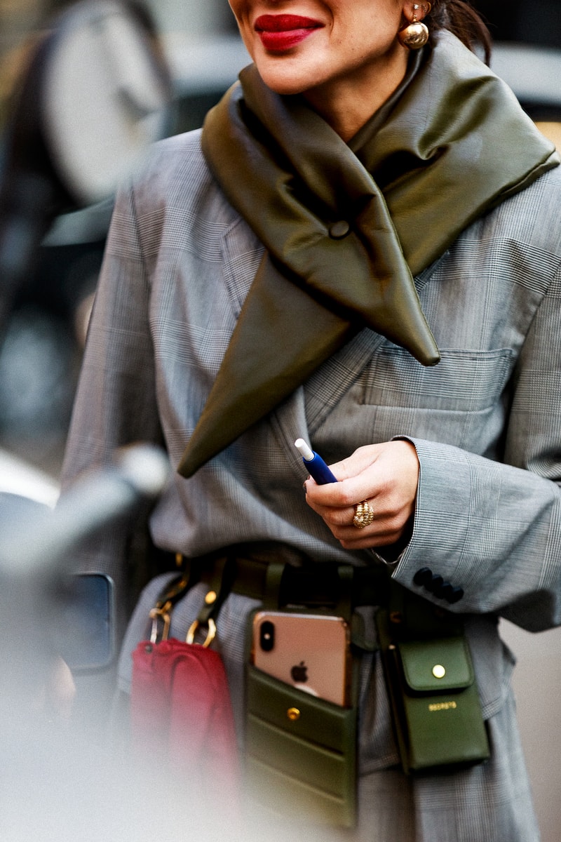 Milan Fashion Week Fall/Winter 19 Street Style Streetsnaps Looks FW19 MFW Chanel Gucci Fendi Vetements 