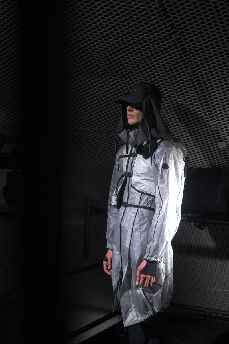 moncler genius milan fashion week presentation alyx matthew williams collaboration jacket white clear