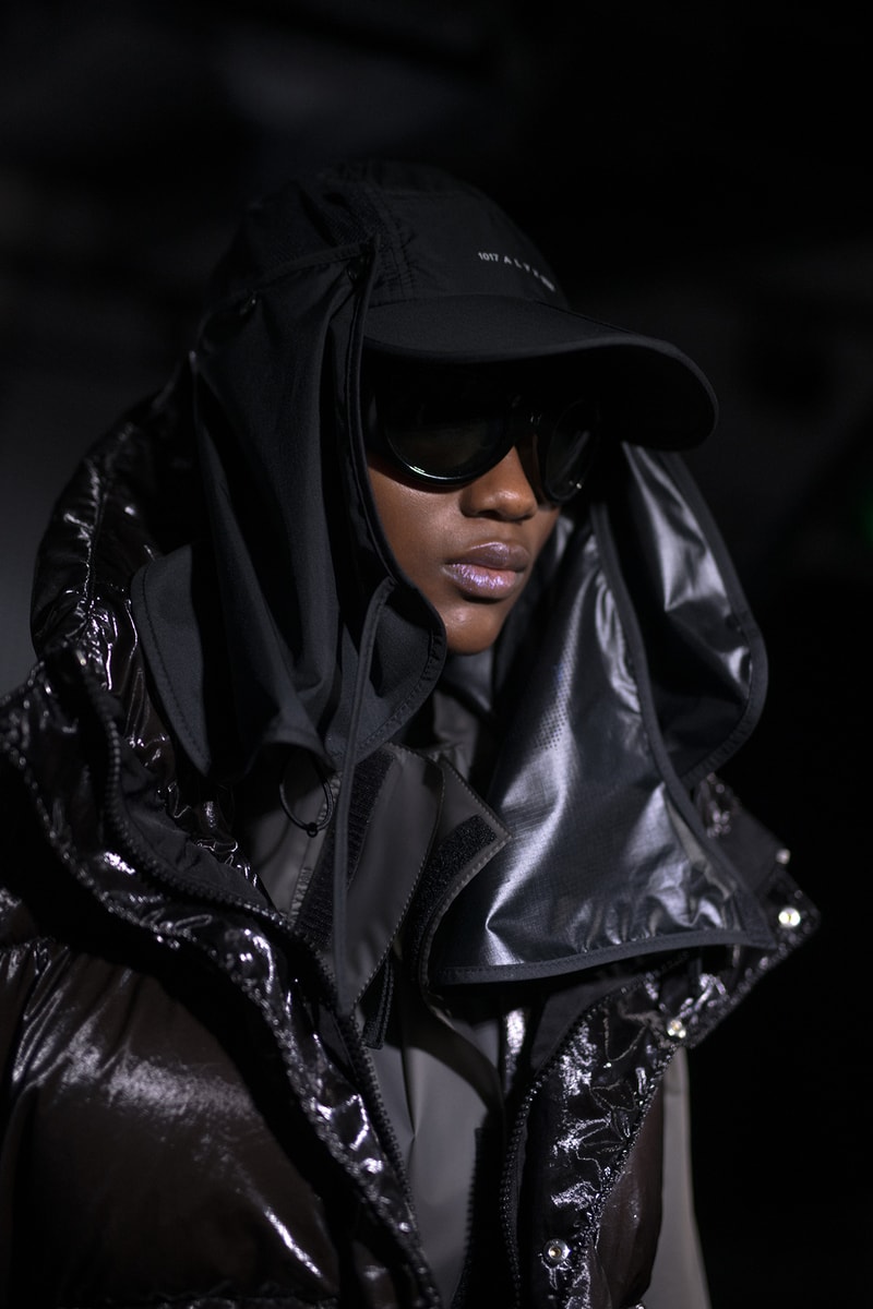 Moncler Genius Milan Fashion Week Presentation 2019 Alyx Collaboration Matthew Williams Black Sunglasses Hood