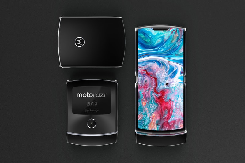 motorola razr flip phone potential first look rendering filed patent technology smartphone