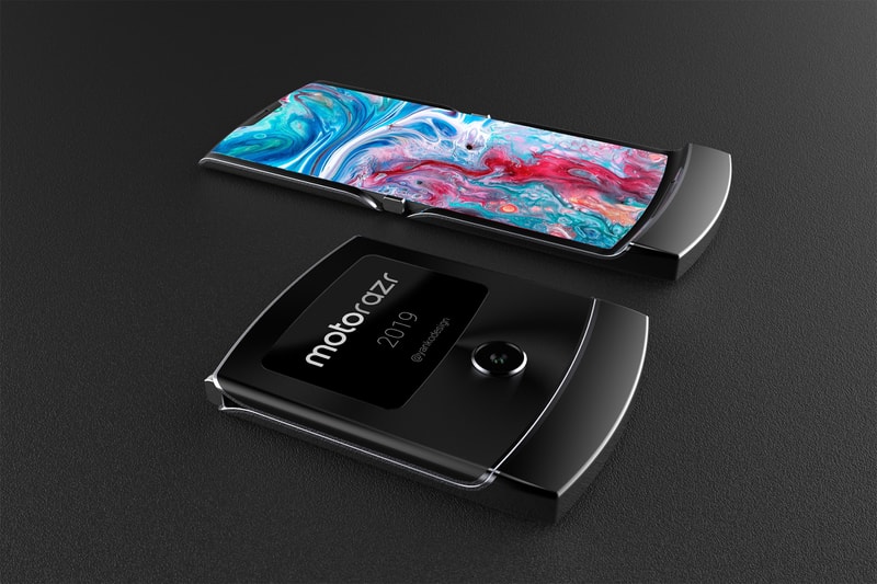 motorola razr flip phone potential first look rendering filed patent technology smartphone