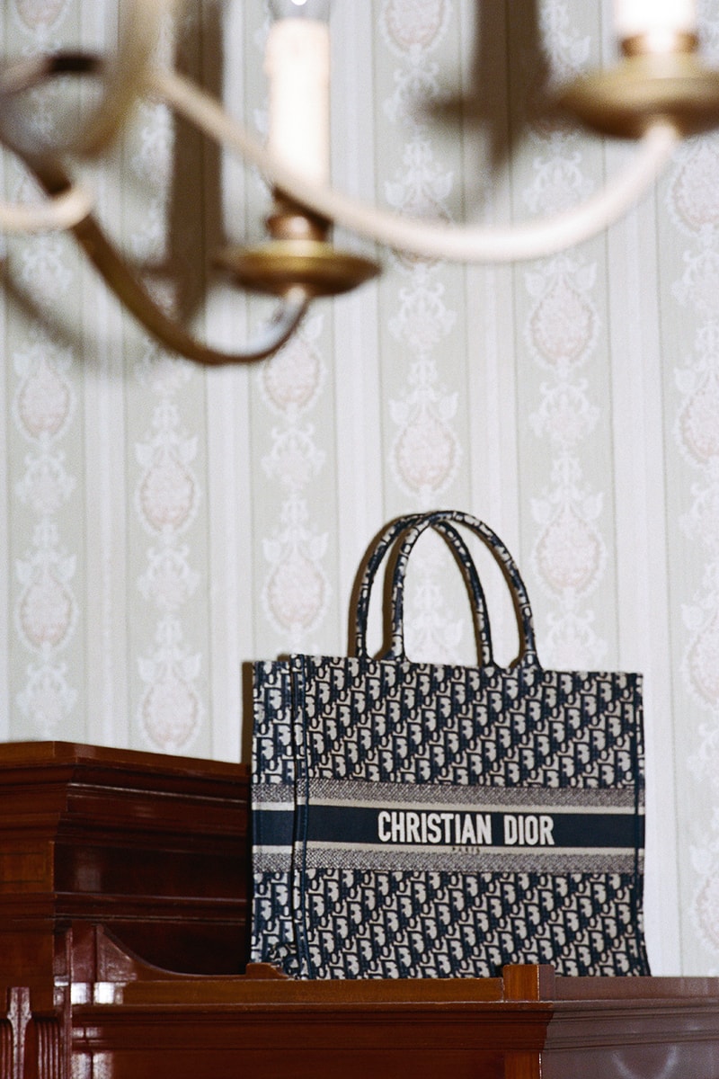 mytheresa.com International Women's Day Auction Dior Book Tote Navy Grey