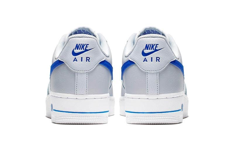 Nike Air Force 1 Mesh Leather Volt Grey Blue Black Red 