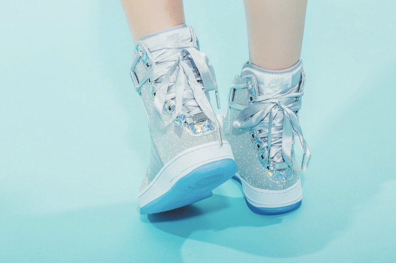Nike Air Force 1 REBEL XX Silver Glitter Release Sneaker Shoe Footwear Trainer Sparkly Statement Streetwear