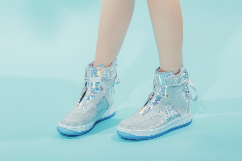 Nike Air Force 1 REBEL XX Silver Glitter Release Sneaker Shoe Footwear Trainer Sparkly Statement Streetwear