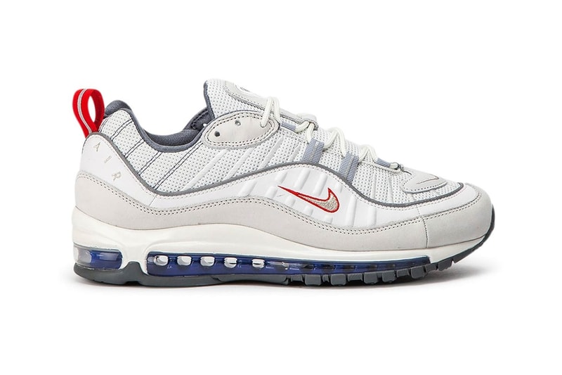 Nike Air Max 98 Summit White Metallic Silver 
