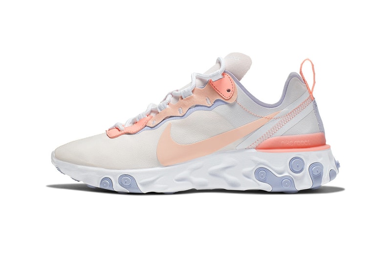 Nike React Element 55 Washed Living Coral Pale Pink Pantone color of the year