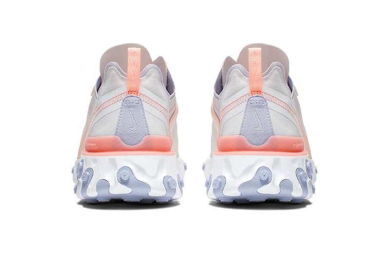Nike React Element 55 Washed Living Coral Pale Pink Pantone color of the year