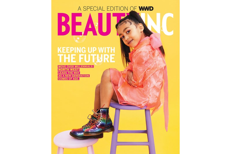 North West First Magazine Cover WWD Beauty Inc Gen Z Alpha Saks Potts Dr Martens Kim Kardashian Kanye