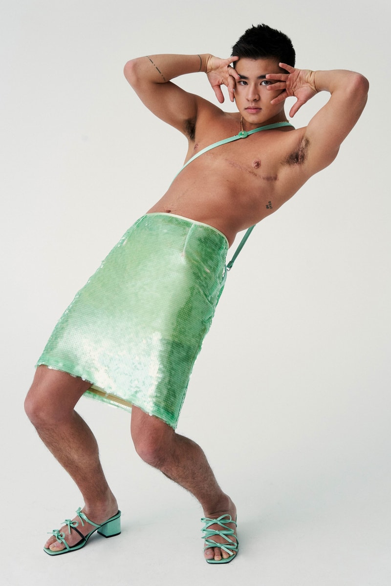 Opening Ceremony Fall Winter 2019 Lookbook Chella Man Skirt Green