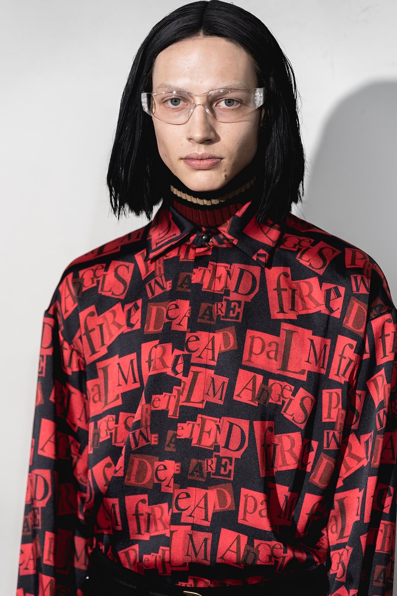 Palm Angels Fall Winter 2019 FW19 NYFW New York Fashion Week Runway Show Backstage Men Red Shirt