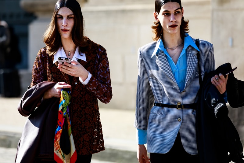 Paris Fashion Week Street Style Fall Winter 2019 Blazers Maroon Blue