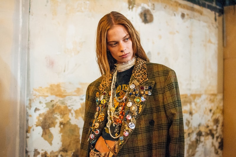  Backstage at R13's FW19 New York Fashion Week Show Kaia Gerber Adesuwa Aighewi Fall Winter 2019 Fashion Show Runway BTS Behind The Scenes Collection 