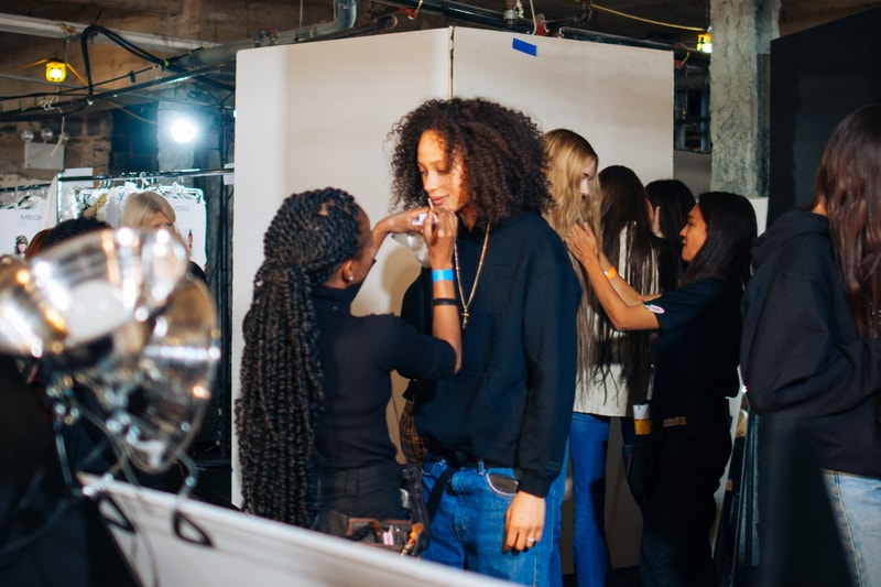 Backstage at R13's FW19 New York Fashion Week Show Kaia Gerber Adesuwa Aighewi Fall Winter 2019 Fashion Show Runway BTS Behind The Scenes Collection 