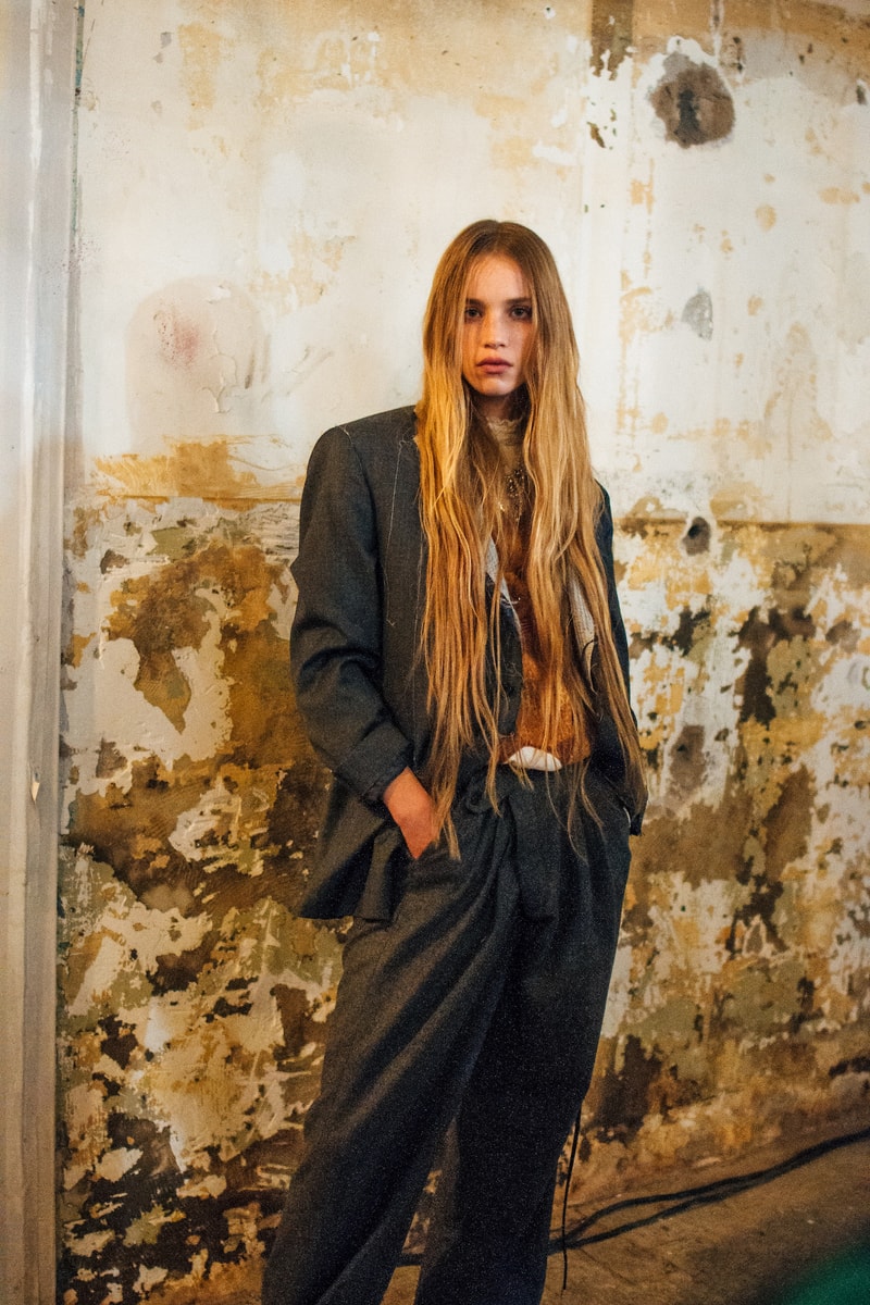  Backstage at R13's FW19 New York Fashion Week Show Kaia Gerber Adesuwa Aighewi Fall Winter 2019 Fashion Show Runway BTS Behind The Scenes Collection 
