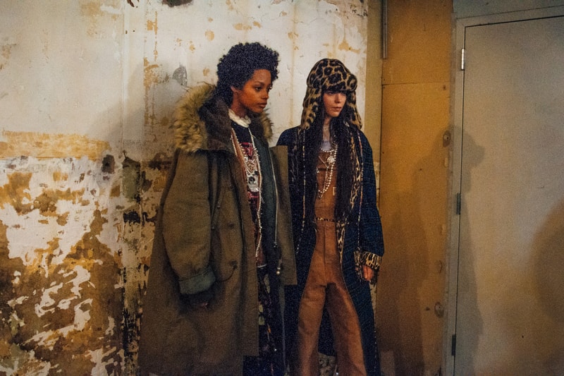  Backstage at R13's FW19 New York Fashion Week Show Kaia Gerber Adesuwa Aighewi Fall Winter 2019 Fashion Show Runway BTS Behind The Scenes Collection 