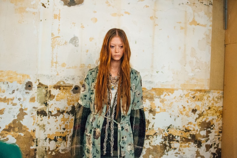 Backstage at R13's FW19 New York Fashion Week Show Kaia Gerber Adesuwa Aighewi Fall Winter 2019 Fashion Show Runway BTS Behind The Scenes Collection 