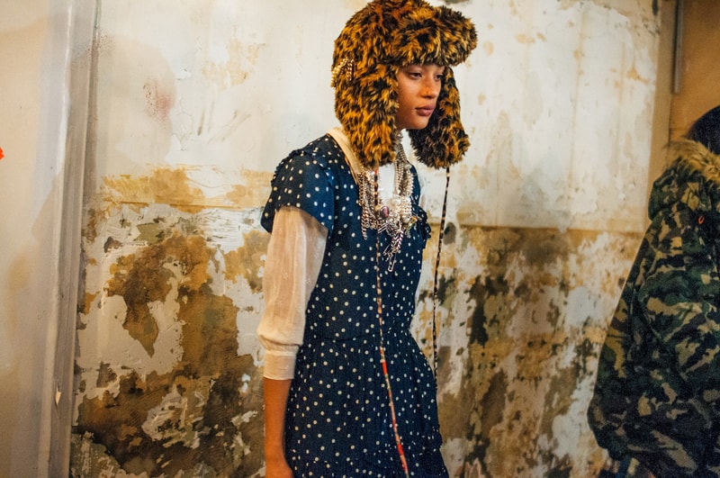  Backstage at R13's FW19 New York Fashion Week Show Kaia Gerber Adesuwa Aighewi Fall Winter 2019 Fashion Show Runway BTS Behind The Scenes Collection 