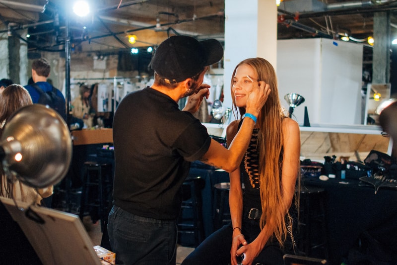  Backstage at R13's FW19 New York Fashion Week Show Kaia Gerber Adesuwa Aighewi Fall Winter 2019 Fashion Show Runway BTS Behind The Scenes Collection 
