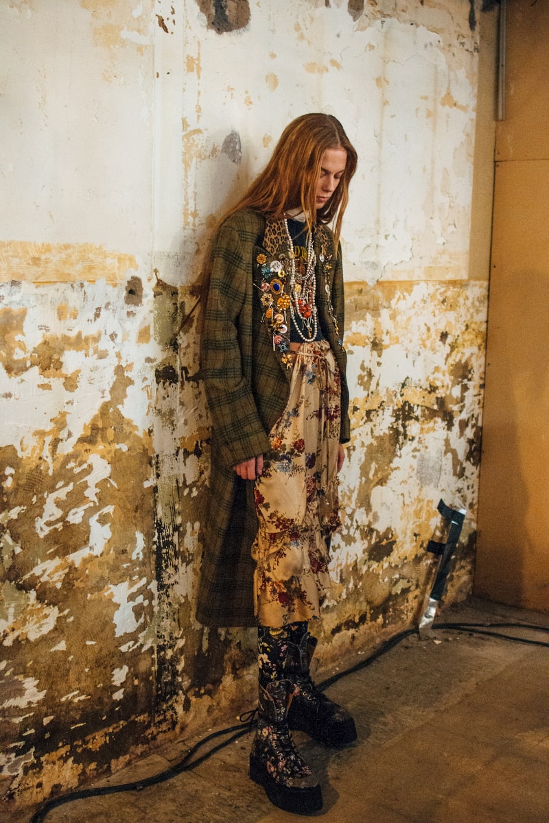  Backstage at R13's FW19 New York Fashion Week Show Kaia Gerber Adesuwa Aighewi Fall Winter 2019 Fashion Show Runway BTS Behind The Scenes Collection 