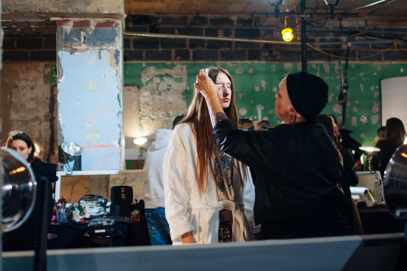  Backstage at R13's FW19 New York Fashion Week Show Kaia Gerber Adesuwa Aighewi Fall Winter 2019 Fashion Show Runway BTS Behind The Scenes Collection 