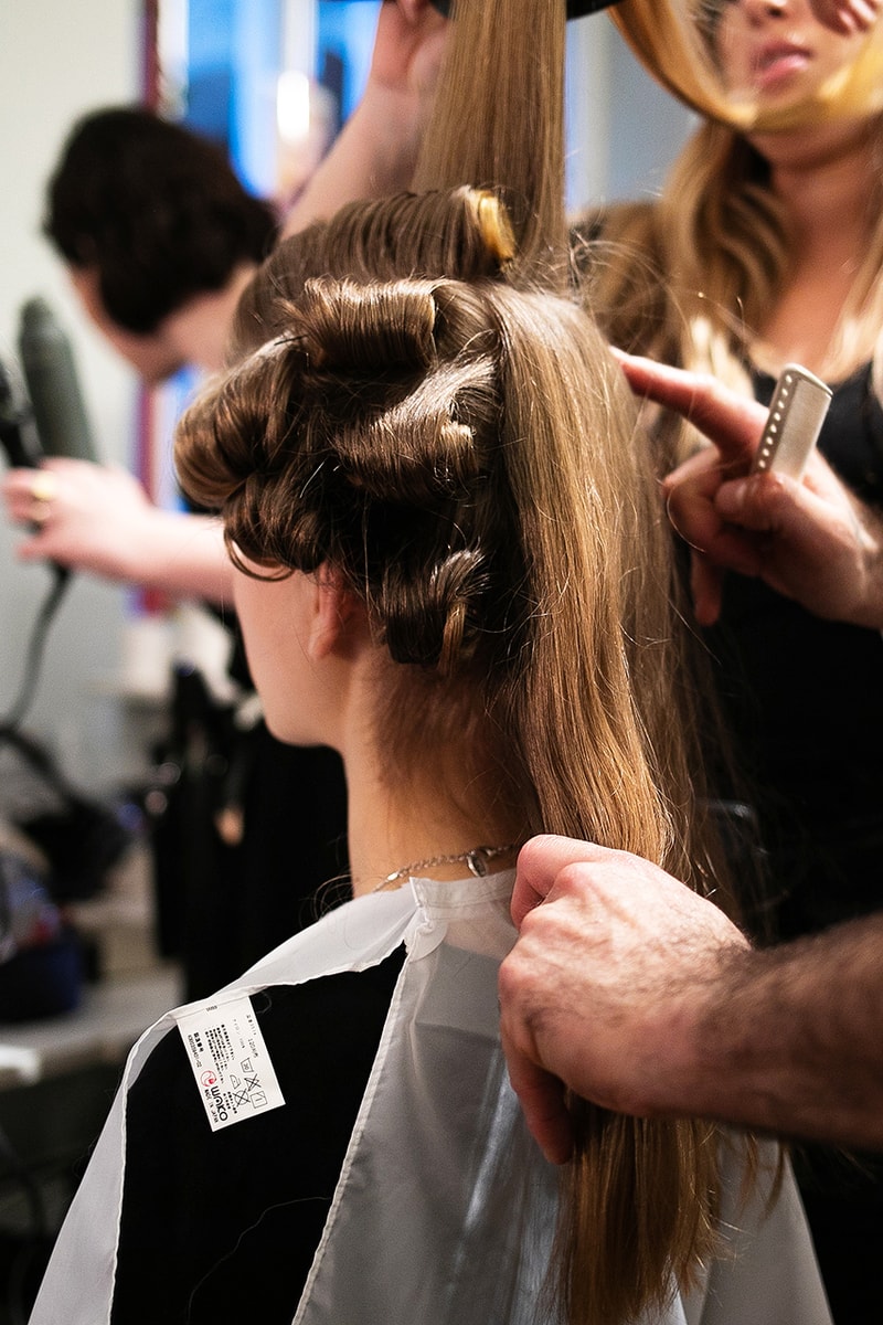 Backstage at Ryan Lo's Fall/Winter 2019 Show at London Fashion Week Stephen Jones Collaboration Behind The Scenes Runway Backstage Shots Exclusive LFW FW19