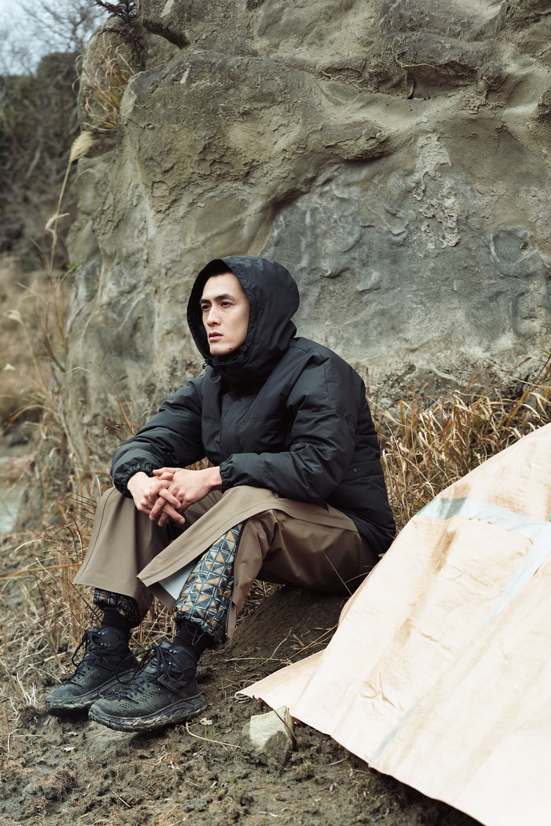 Snow Peak Fall Winter 2019 Collection Lookbook Jacket Black Pants Brown