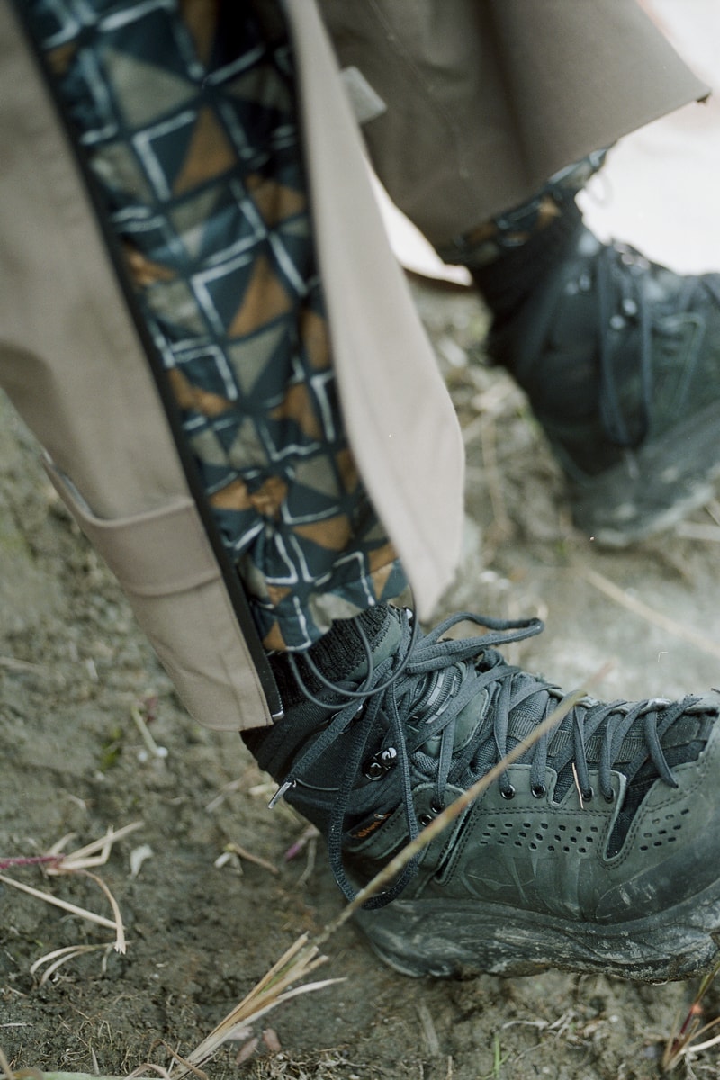 Snow Peak Fall Winter 2019 Collection Lookbook Pants Grey Boots Black