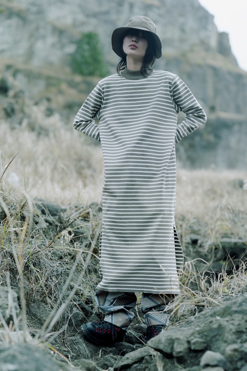 Snow Peak Fall Winter 2019 Collection Lookbook Dress Grey