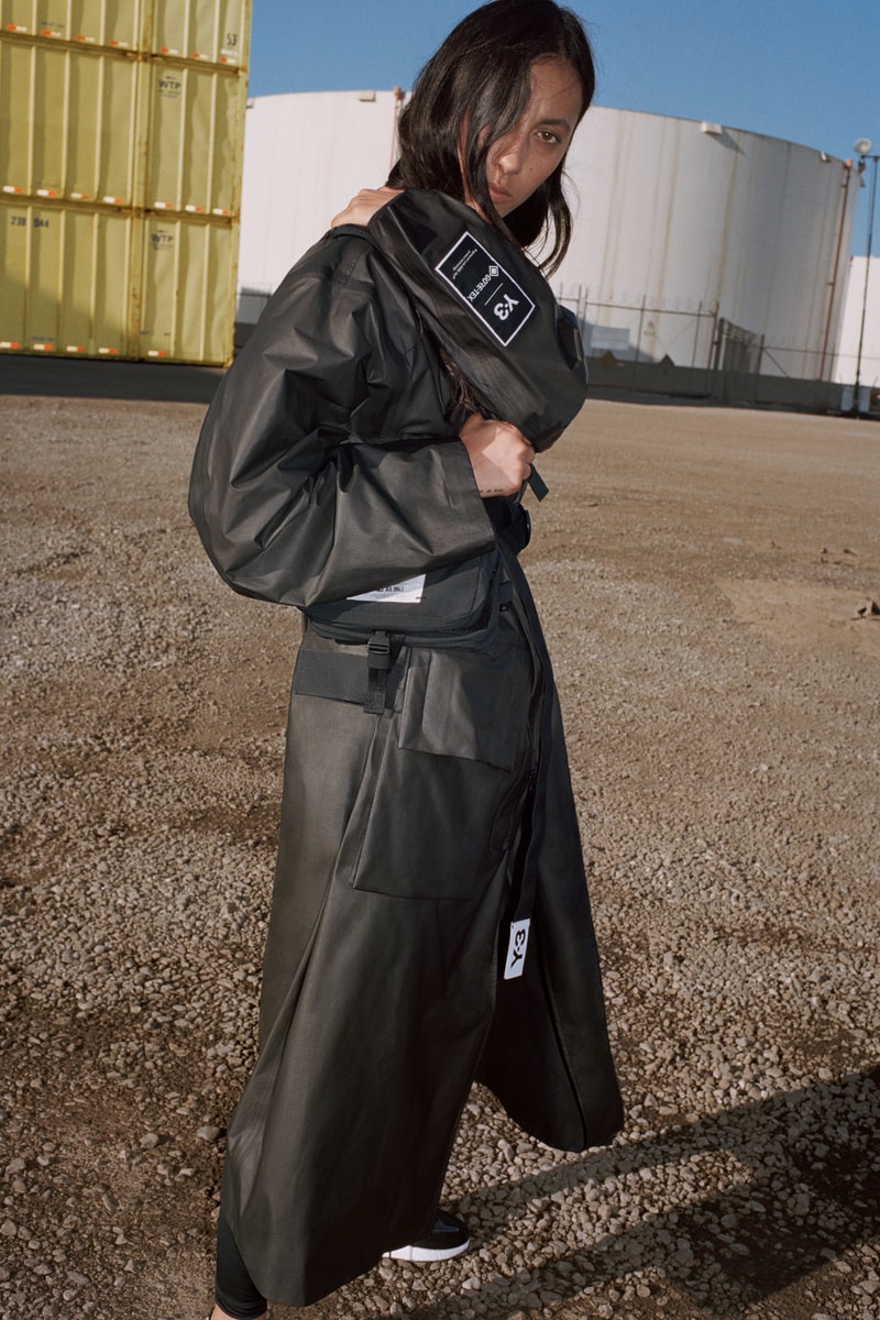 Y-3 GORE-TEX Long Coat Black Campaign