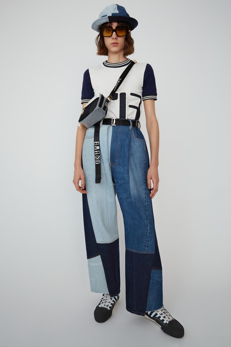 Acne Studios Spring Summer 2019 Denim Collection Shirt White Jeans Blue